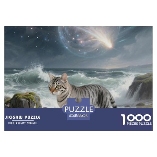 Tabby Katze 1000 Teile Puzzle Premium Quality Erwachsene Kinder Animal Herausforderung Game Klassische Lernspiel 38x26cm/1000pcs Tabby Katze 1000 Teile Puzzle Premium Quality Erwachsene Kinder Animal Herausforderung Game Klassische Lernspiel 38x26cm/1000pcs von XGASVBKWA