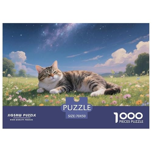 Tabby Katze 1000 Teile Puzzle Premium Quality Erwachsene Kinder Animal Herausforderung Game Klassische Lernspiel 70x50cm/1000pcs Tabby Katze 1000 Teile Puzzle Premium Quality Erwachsene Kinder Animal Herausforderung Game Klassische Lernspiel 70x50cm/1000pcs von XGASVBKWA