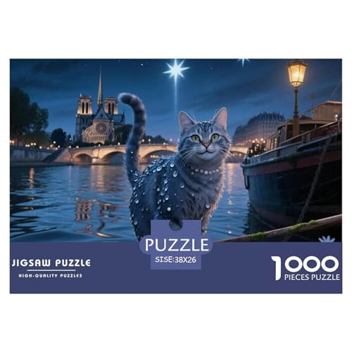 Tabby Katze Puzzle 1000 Teile Premium Quality Erwachsene Kinder Animal Home Dekoration Impossible 38x26cm/1000pcs Tabby Katze Puzzle 1000 Teile Premium Quality Erwachsene Kinder Animal Home Dekoration Impossible 38x26cm/1000pcs von XGASVBKWA