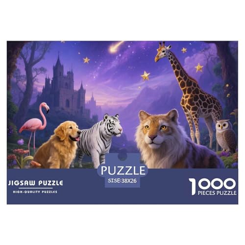 Tierreich 1000 Teile Puzzle Premium Quality Erwachsene Kinder Animal Home Dekoration Impossible Game 38x26cm/1000pcs Tierreich 1000 Teile Puzzle Premium Quality Erwachsene Kinder Animal Home Dekoration Impossible Game 38x26cm/1000pcs von XGASVBKWA