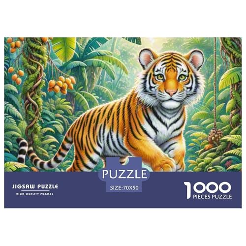 Tiger 1000 Teile Puzzle Home Dekoration Lernspiel Animal Premium Quality Klassische Lernspiel 70x50cm/1000pcs Tiger 1000 Teile Puzzle Home Dekoration Lernspiel Animal Premium Quality Klassische Lernspiel 70x50cm/1000pcs von XGASVBKWA