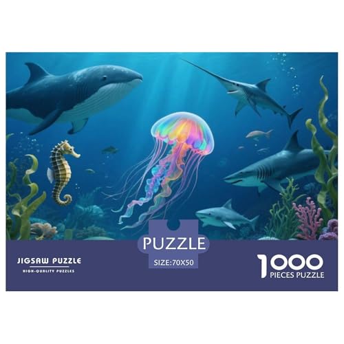 Unterwasserwelt Puzzle 1000 Teile Premium Quality Erwachsene Kinder Animal Premium Quality Klassische Lernspiel 70x50cm/1000pcs Unterwasserwelt Puzzle 1000 Teile Premium Quality Erwachsene Kinder Animal Premium Quality Klassische Lernspiel 70x50cm/1000pcs von XGASVBKWA