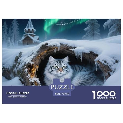 Waldkatze 1000 Teile Puzzle Home Dekoration Lernspiel Animal Premium Quality Impossible Game 70x50cm/1000pcs Waldkatze 1000 Teile Puzzle Home Dekoration Lernspiel Animal Premium Quality Impossible Game 70x50cm/1000pcs von XGASVBKWA