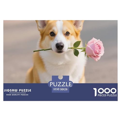 Walisischer Corgi Puzzle 1000 Teile Premium Quality Lernspiel Pet Home Dekoration Klassische Lernspiel 38x26cm/1000pcs Walisischer Corgi Puzzle 1000 Teile Premium Quality Lernspiel Pet Home Dekoration Klassische Lernspiel 38x26cm/1000pcs von XGASVBKWA