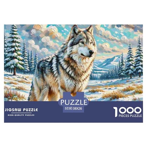 Wolf 1000 Teile Puzzle Home Dekoration Erwachsene Kinder Animal Herausforderung Game Klassische Lernspiel 38x26cm/1000pcs Wolf 1000 Teile Puzzle Home Dekoration Erwachsene Kinder Animal Herausforderung Game Klassische Lernspiel 38x26cm/1000pcs von XGASVBKWA