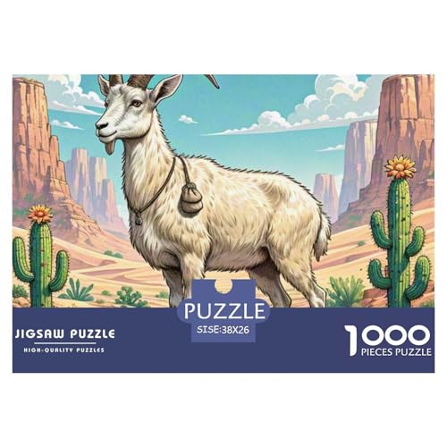 Ziege 1000 Teile Puzzle Home Dekoration Erwachsene Kinder Animal Premium Quality Impossible 38x26cm/1000pcs Ziege 1000 Teile Puzzle Home Dekoration Erwachsene Kinder Animal Premium Quality Impossible 38x26cm/1000pcs von XGASVBKWA