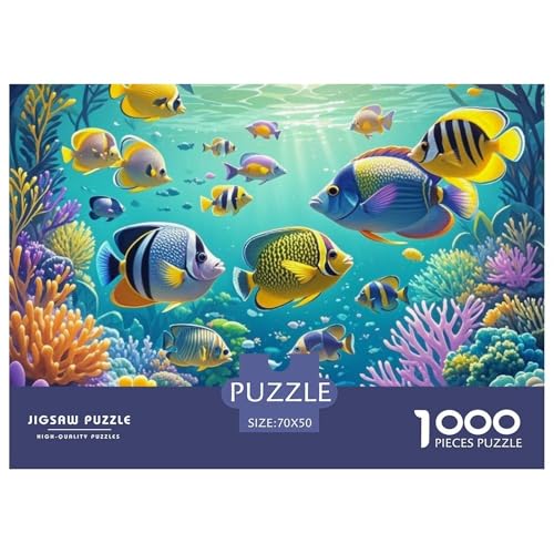 tropischer Fisch 1000 Teile Puzzle Premium Quality Erwachsene Kinder Animal Home Dekoration Impossible Game 70x50cm/1000pcs tropischer Fisch 1000 Teile Puzzle Premium Quality Erwachsene Kinder Animal Home Dekoration Impossible Game 70x50cm/1000pcs von XGASVBKWA