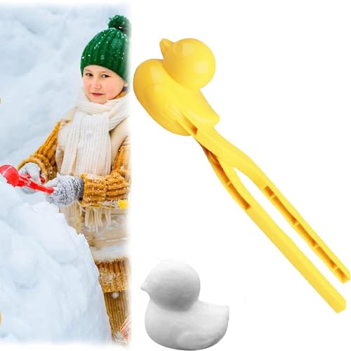XGBYR Duck Snowball Maker, Snow Duck Maker, Snow Ball Maker Toy, Snow Duck Mould, Snow Moulds for Kids,Snow Toys, Snowball Maker, for Outdoor Play Snowball Fight Games Toys (A) von XGBYR