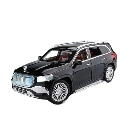 XGFFBAGB 1/24 Für GLS-Klasse GLS600 SUV Legierung Gießt Druck Metall Spielzeug Auto Modell Sammlung Sound Licht Geschenke(Black,No Box) von XGFFBAGB