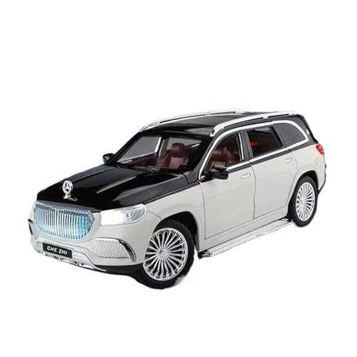 XGFFBAGB 1/24 Für GLS-Klasse GLS600 SUV Legierung Gießt Druck Metall Spielzeug Auto Modell Sammlung Sound Licht Geschenke(White,No Box) von XGFFBAGB