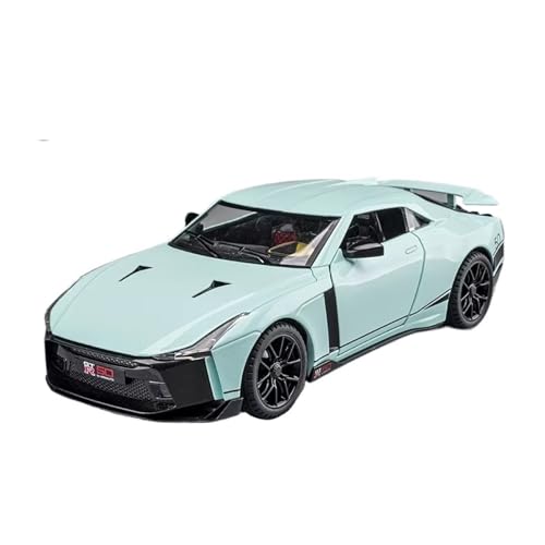 XGFFBAGB 1/24 Für GTR 50 Legierung Sport Auto Modell Druckguss Metall Spielzeug Rennwagen Modell Sound Und Licht Sammlung Geschenk(Green,with Box) von XGFFBAGB