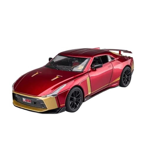 XGFFBAGB 1/24 Für GTR 50 Legierung Sport Auto Modell Druckguss Metall Spielzeug Rennwagen Modell Sound Und Licht Sammlung Geschenk(Rosso,with Box) von XGFFBAGB
