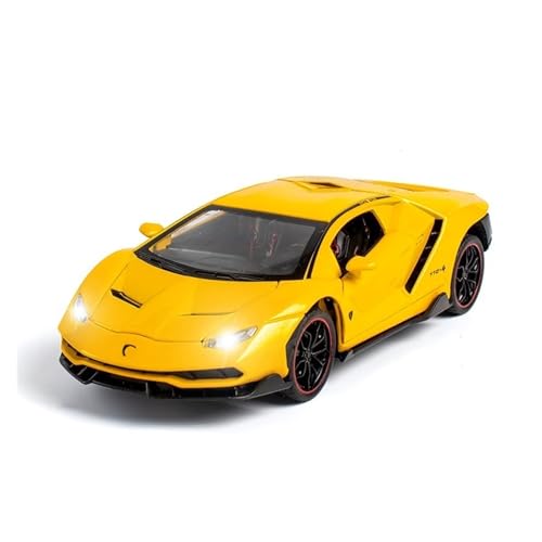 XGFFBAGB 1/24 Für LP770-4 Legierung Automodell Metallkarosserie Druckgussspielzeug Mit Geöffneter Scherentür Geschenksammlung(Yellow,with Box) von XGFFBAGB