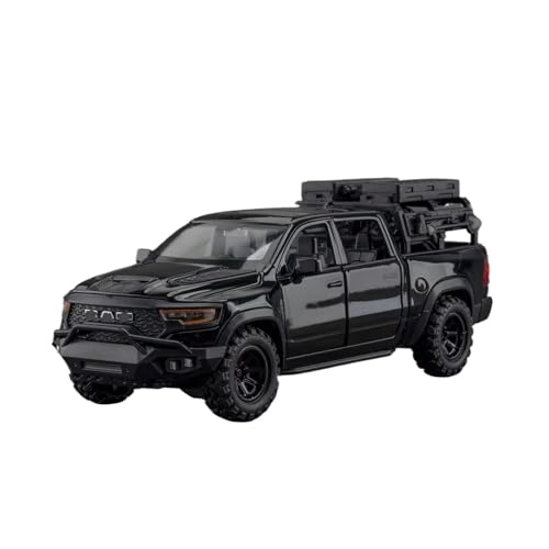 XGFFBAGB 1/32 Für 1000TRX Mammoth Pickup Legierung Auto Modell Sound Und Licht Pull Back Spielzeug Sammlerstücke Geschenk(Black,No Box) von XGFFBAGB