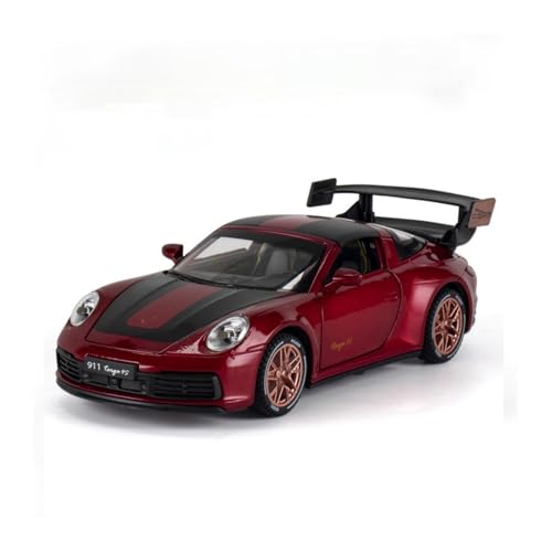 XGFFBAGB 1/32 Für 911 Targa 4S Legierung Rennwagen Modell Druckguss Pull Back Mit Licht Und Sound Fahrzeug Spielzeug(Rosso,with Box) von XGFFBAGB