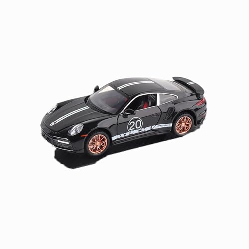 XGFFBAGB 1/32 Für 911 Turbo S Legierung Racing Gießt Druck Metall Sport Auto Modell Spielzeug Geschenke(Black,with Box) von XGFFBAGB
