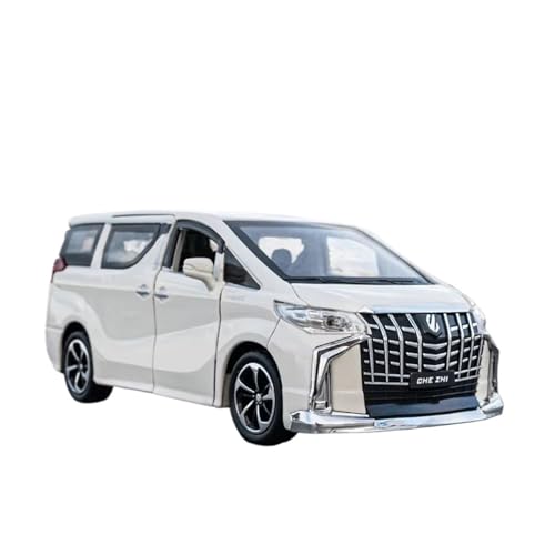 XGFFBAGB 1/32 Für Alphard MPV Legierung Gießt Druck Metall Kommerziellen Fahrzeuge Modell Sammlung Spielzeug Geschenk(White,with Box) von XGFFBAGB