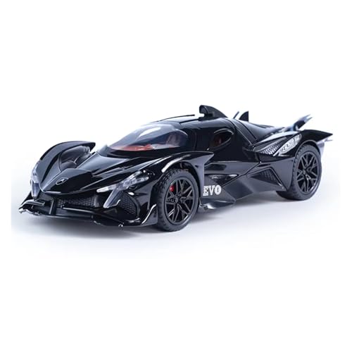 XGFFBAGB 1/32 Für Apollo EVO Legierung Diecast Sport Auto Sound Licht Zurückziehen Geschenk Spielzeug Sammlung(Black,with Box) von XGFFBAGB