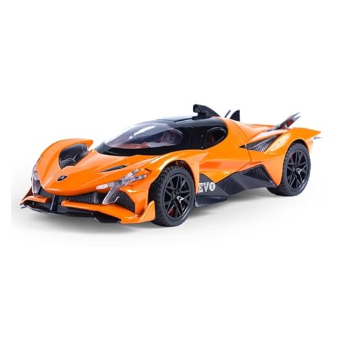 XGFFBAGB 1/32 Für Apollo EVO Legierung Diecast Sport Auto Sound Licht Zurückziehen Geschenk Spielzeug Sammlung(Orange,with Box) von XGFFBAGB