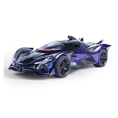 XGFFBAGB 1/32 Für Apollo EVO Legierung Diecast Sport Auto Sound Licht Zurückziehen Geschenk Spielzeug Sammlung(Purple,with Box) von XGFFBAGB