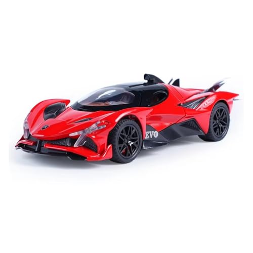 XGFFBAGB 1/32 Für Apollo EVO Legierung Diecast Sport Auto Sound Licht Zurückziehen Geschenk Spielzeug Sammlung(Rosso,with Box) von XGFFBAGB