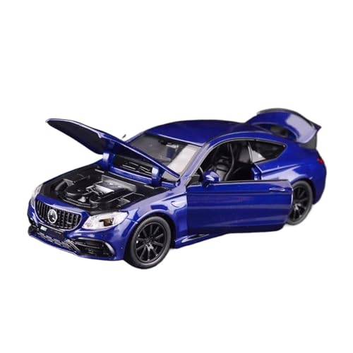XGFFBAGB 1/32 Für C63S Legierung Auto Modell Spielzeug Metall Ornamente Sammlung Geschenke(Blu,with Box) von XGFFBAGB