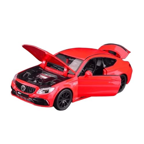 XGFFBAGB 1/32 Für C63S Legierung Auto Modell Spielzeug Metall Ornamente Sammlung Geschenke(Rosso,with Box) von XGFFBAGB