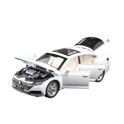 XGFFBAGB 1/32 Für CC Legierung Modell Diecast Metall Auto Sound & Licht Sammlerstücke Spielzeug Fahrzeug Geschenk(White,No Box) von XGFFBAGB