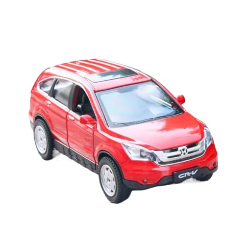 XGFFBAGB 1/32 Für CRV SUV Legierung Diecast Metall Spielzeug Auto Modell Sound Und Licht Sammlung Geschenk(Rosso,with Box) von XGFFBAGB
