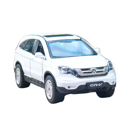 XGFFBAGB 1/32 Für CRV SUV Legierung Diecast Metall Spielzeug Auto Modell Sound Und Licht Sammlung Geschenk(White,with Box) von XGFFBAGB