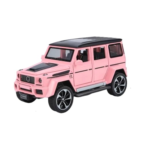 XGFFBAGB 1/32 Für G63 Off-Road SUV Legierung Metall Diecast Modell Auto Sound & Licht Sammlung Spielzeug Für Geschenke(Pink,with Box) von XGFFBAGB