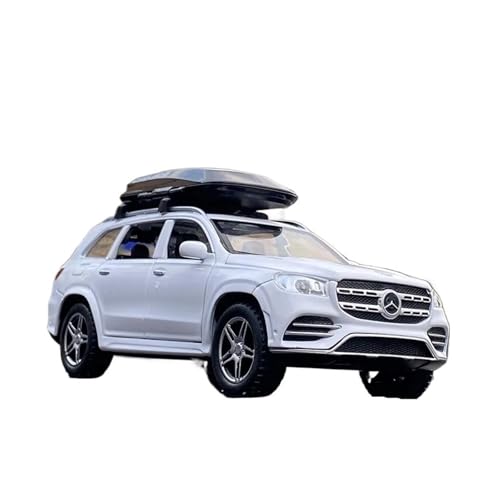 XGFFBAGB 1/32 Für GLS GLS580 SUV Legierung Gießt Druck Metall Spielzeug Auto Modell Sound Und Licht Sammlung Geschenke(White C,No Box) von XGFFBAGB