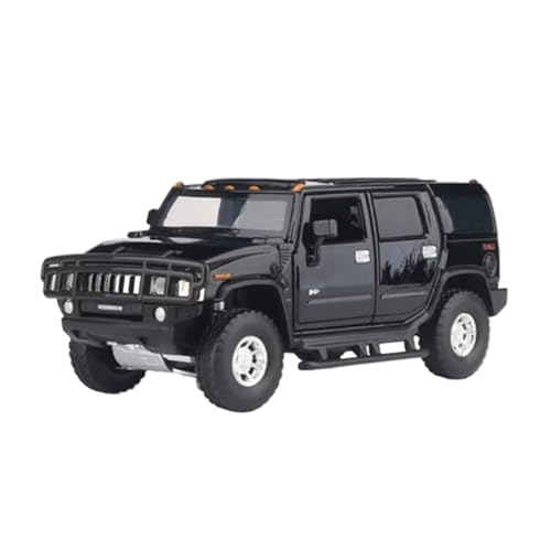 XGFFBAGB 1/32 Für H2 Legierung Auto Modell Druckguss Metall Off-Road Auto Modell Sound Licht Sammlung Spielzeug Geschenk(Black,with Box) von XGFFBAGB