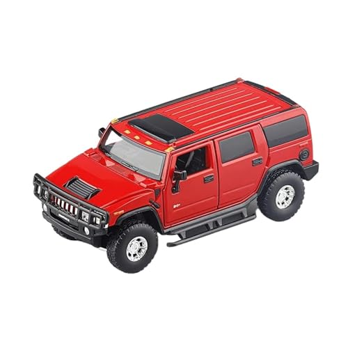 XGFFBAGB 1/32 Für H2 Legierung Gießt Druck Metall Off-Road Auto Modell Sound Licht Sammlung Spielzeug Geschenk(Rosso,No Box) von XGFFBAGB