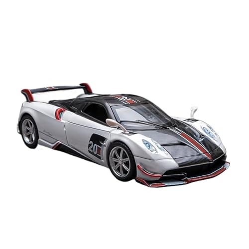 XGFFBAGB 1/32 Für Huayra BC Legierung Diecast Metall Sport Auto Modell Sammlung Sound Und Licht Spielzeug Geschenk(White,with Box) von XGFFBAGB