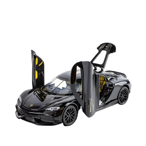 XGFFBAGB 1/32 Für Koenigsegg Sportwagen Legierung Automodell Akustooptische Sammlerstücke Dekoration Geschenk(Black,No Box) von XGFFBAGB