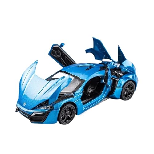 XGFFBAGB 1/32 Für LYKAN Hypersport Legierung Druckguss Sound Und Licht Auto Spielzeug Modell Sammlung Geschenk(Blu,with Box) von XGFFBAGB