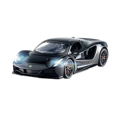 XGFFBAGB 1/32 Für Lotus EVIJA Legierung Diecast Metall Racing Auto Modell Sound Und Licht Spielzeug Geschenk(Black,with Box) von XGFFBAGB