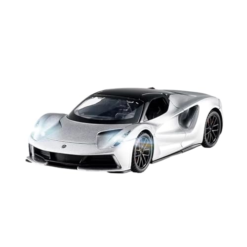 XGFFBAGB 1/32 Für Lotus EVIJA Legierung Diecast Metall Racing Auto Modell Sound Und Licht Spielzeug Geschenk(White,No Box) von XGFFBAGB