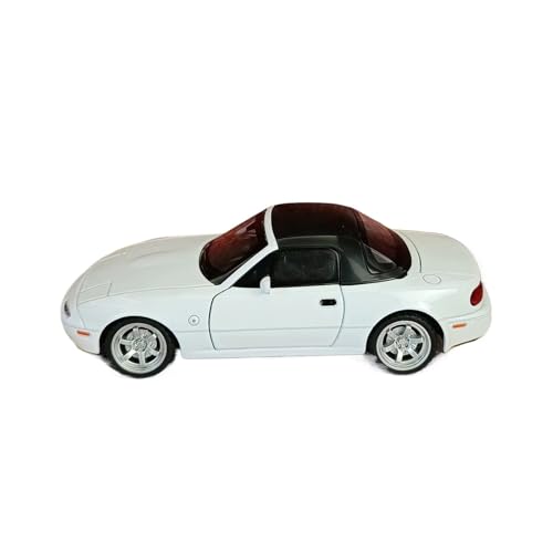 XGFFBAGB 1/32 Für MX5 Sportwagen Legierung Druckguss Spielzeugauto Modell Sound Und Licht Pull Back Sammlerstücke Geschenk(White,No Box) von XGFFBAGB