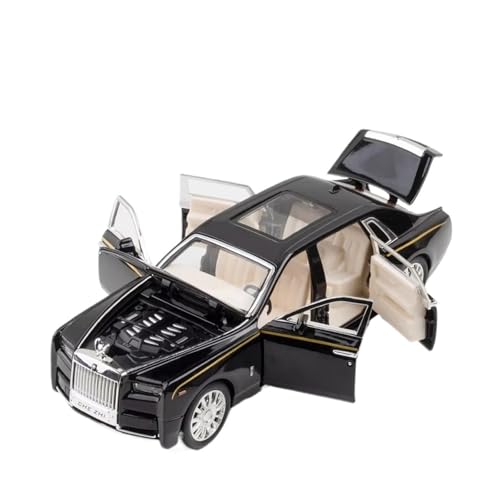 XGFFBAGB 1/32 Für Phantom Legierung Modell Auto Metall Diecast Fahrzeug Pull Back Auto Modell Spielzeug(Black,No Box) von XGFFBAGB