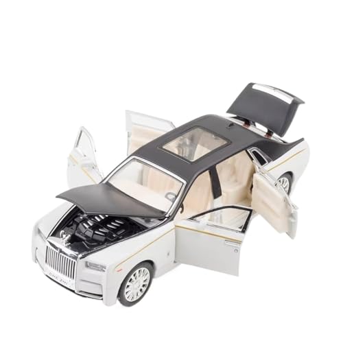 XGFFBAGB 1/32 Für Phantom Legierung Modell Auto Metall Diecast Fahrzeug Pull Back Auto Modell Spielzeug(White,No Box) von XGFFBAGB