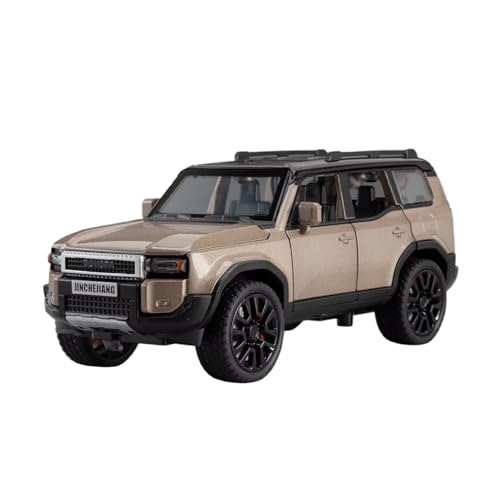 XGFFBAGB 1/32 Für Prado SUV 2024 Legierung Diecast Auto Modell Sound Und Licht Spielzeug Sammlerstücke Geschenk(Gold,with Box) von XGFFBAGB