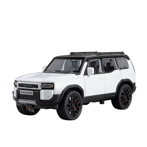 XGFFBAGB 1/32 Für Prado SUV 2024 Legierung Diecast Auto Modell Sound Und Licht Spielzeug Sammlerstücke Geschenk(White,with Box) von XGFFBAGB