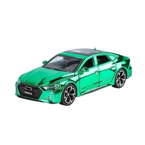 XGFFBAGB 1/32 Für RS7 Legierung Spielzeug Autos Diecast Modelle 6 Türen Geöffnet Sport Auto Pull Back Fahrzeuge(Green,with Box) von XGFFBAGB