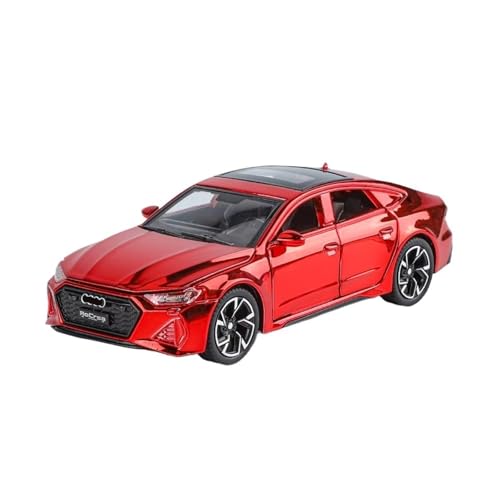 XGFFBAGB 1/32 Für RS7 Legierung Spielzeug Autos Diecast Modelle 6 Türen Geöffnet Sport Auto Pull Back Fahrzeuge(Rosso,No Box) von XGFFBAGB