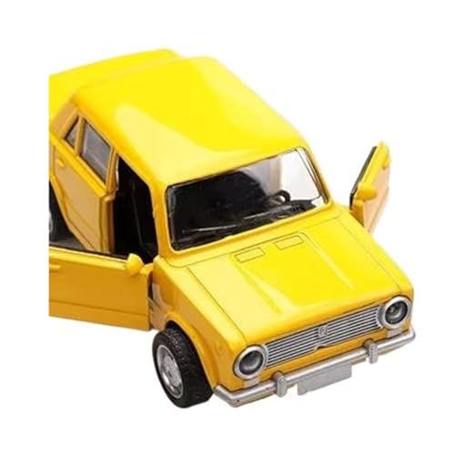 XGFFBAGB 1/32 Für Rada Legierung Automodell Druckguss Metall Pullback Spielzeug(Yellow,with Box) von XGFFBAGB