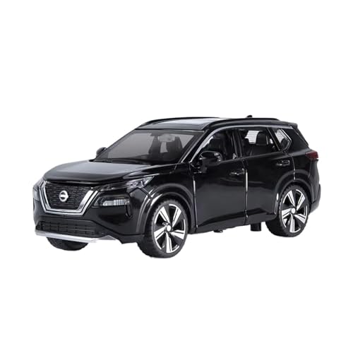 XGFFBAGB 1/32 Für X-Trail SUV Legierung Auto Modell Diecast Metall Spielzeug Geländewagen Modell Sound Und Licht Geschenke(Black,with Box) von XGFFBAGB