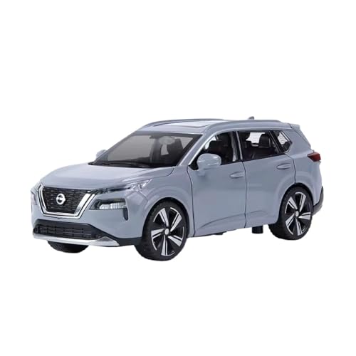 XGFFBAGB 1/32 Für X-Trail SUV Legierung Auto Modell Diecast Metall Spielzeug Geländewagen Modell Sound Und Licht Geschenke(Gray B,with Box) von XGFFBAGB