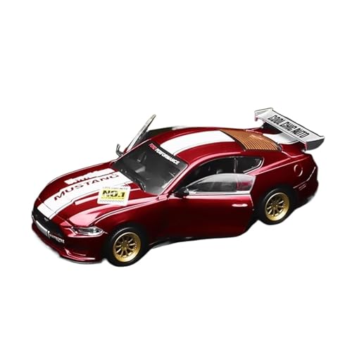 XGFFBAGB 1/42 Für Mustang GT 2018 Spielzeug Fahrzeug Legierung Modell Hobby Sammlung Geschenke(Rosso,No Box) von XGFFBAGB